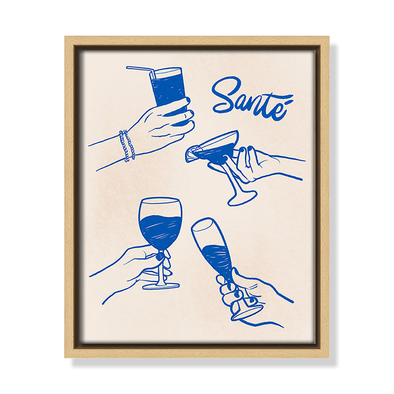 «Sante Print» par Kimberly Allen, L 9,5 po x H 11,5 po, Flotteur naturel