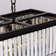 7-Lights Dimmable Tiered Rectangle Chandelier With Crystal Accents