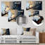 Branche de cerisier bleu I - décoration murale en métal-459508737