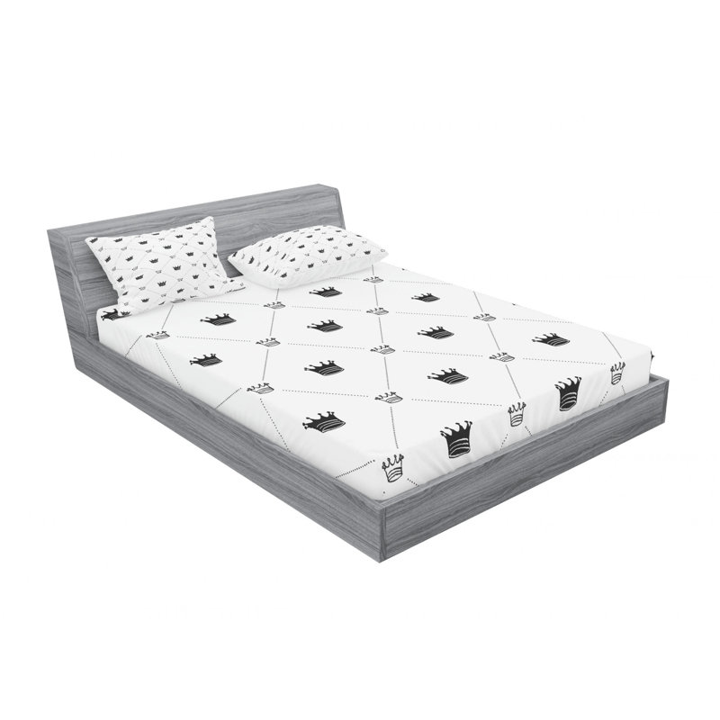Ensemble de draps géométriques Traditional, Ensemble de draps pour lit double avec un drap-hou