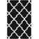 Rodgers Hand Woven Flat Weave Wool/Cotton Geometric Rug in Black/Ivory