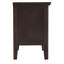 Table de chevet 2 tiroirs Primo, espresso-1811785696