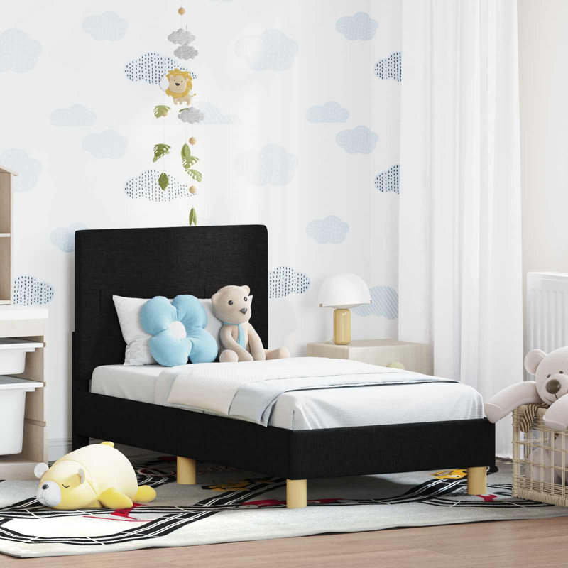 Bed Frame, Cot Bed / Toddler (70 x 140cm), Black