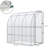 7' X 4' Walk-In Greenhouse, White - Enhance Your Garden With A Spacious Planting Area For Growing Various Plants Outdoor Greenhouse In Pe Cover From Harsh Elements And Grow Different Types Of Flowers