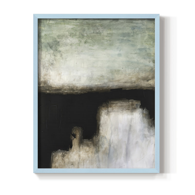 Reproduction encadrée Penumbra II - bois massif, H 30 po x l 24 po, Cadre bleu