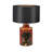 Campa 40Cm Red/Gold/Brown Table Lamp Base