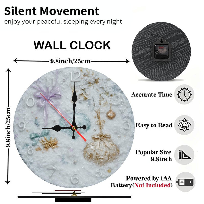 Horloge-cadran-avec-pomme de pin