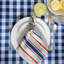 Serviette de coton imprimée 20 po basic stripe Almanzar