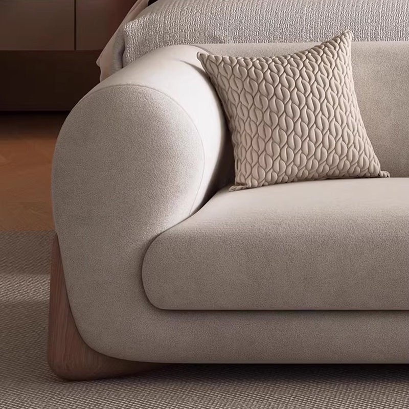 Banc rembourré, Beige