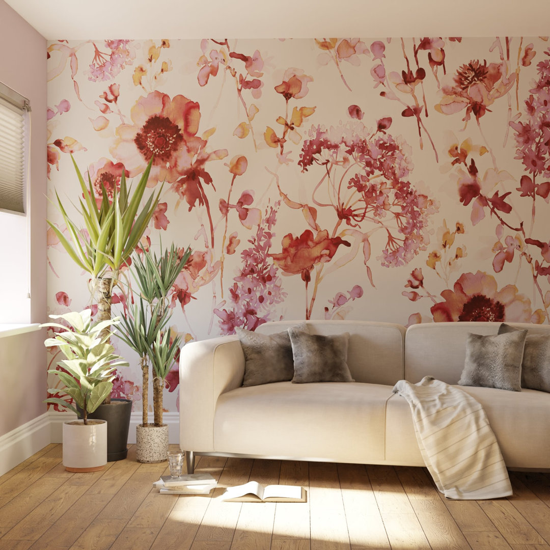 Superfresco Easy Watercolour Floral Print To Order Mural