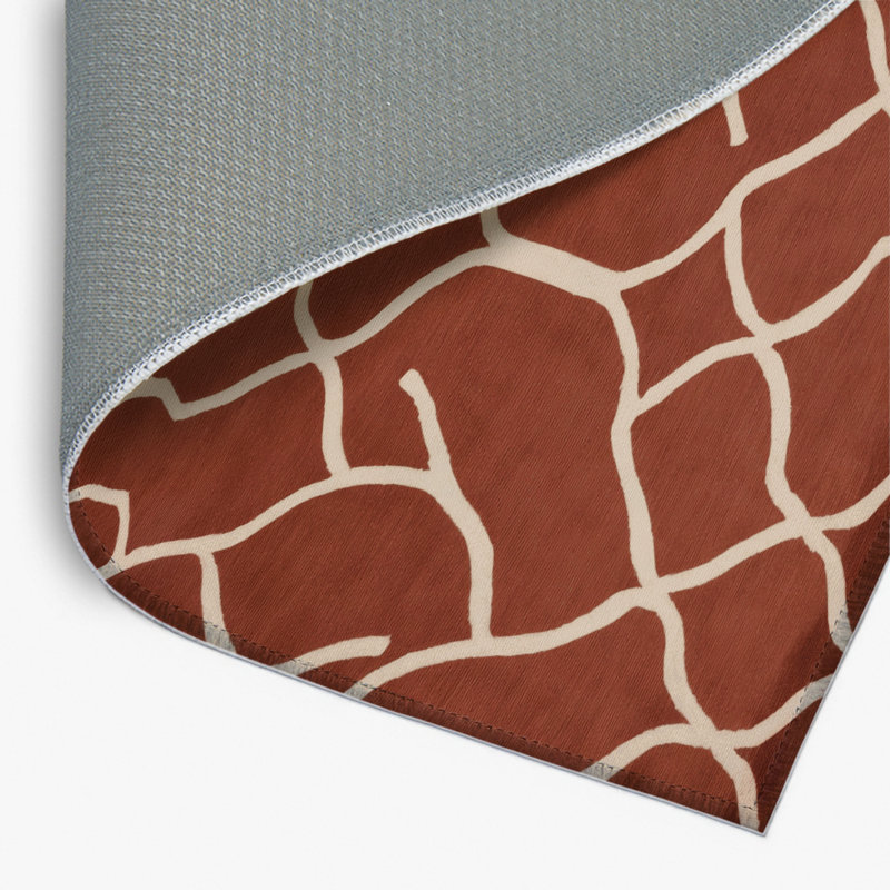 Tapis brun intérieur et extérieur Trellis, Rectangle 4pi x 6 pi