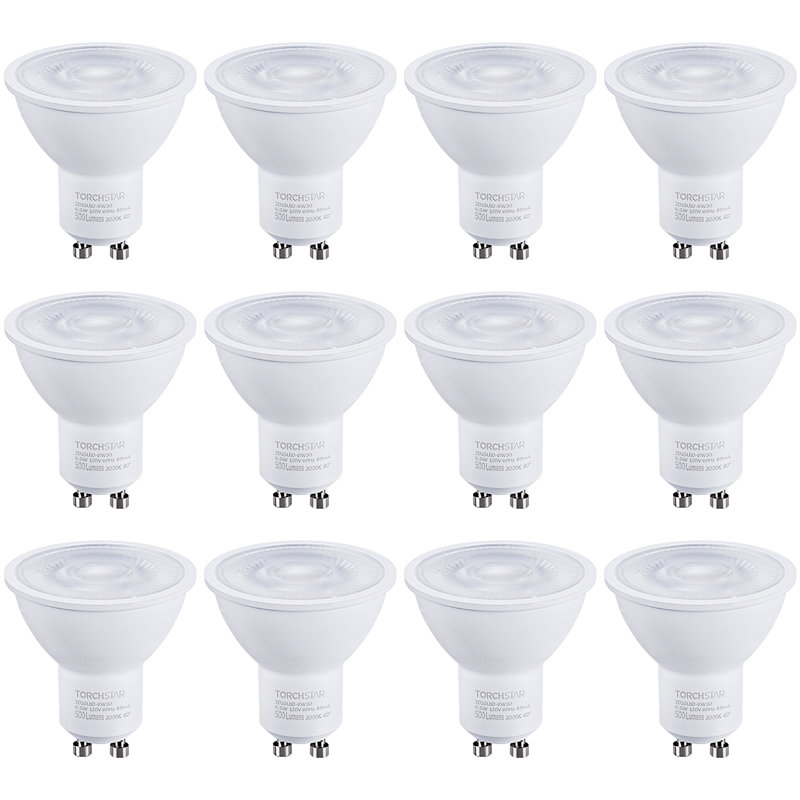 Dimmable Mr16 Gu10 Led Spotlight Bulb, 6.5W (50W Equivalent), 3000K