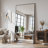 Oversized Full Length Mirror with Stand, Standing Mirror Full Body, Floor Mirror with Aluminum Alloy Framed Rectangle Wall Mirror-1422707247-1432085488