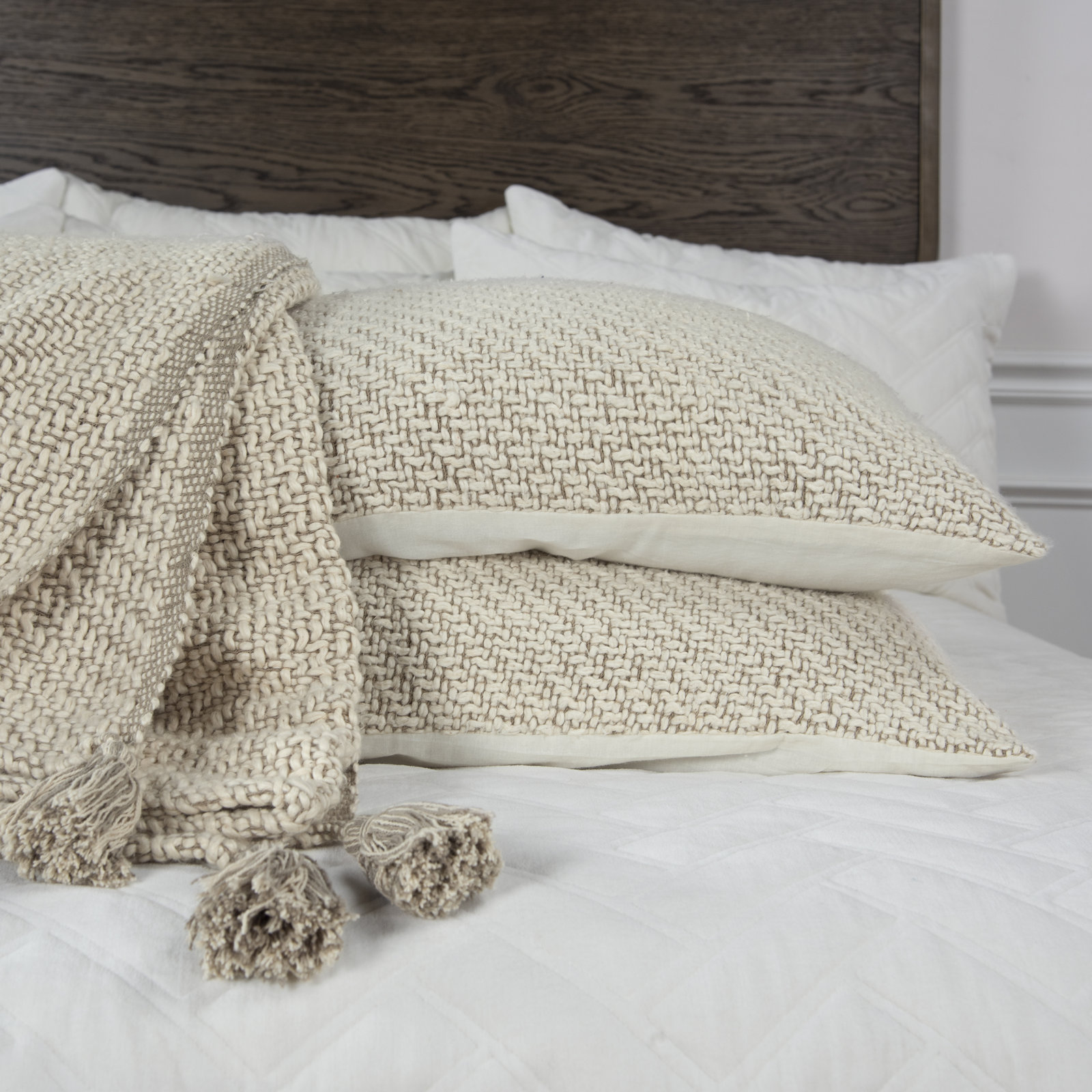 Eastover Cotton Hand Woven Blanket, Sand