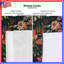 Rideaux de fenêtre à motif floral foncé, voilages et voilages à motif floral - 1 panneau-129135816-129135815