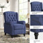 Fauteuil inclinable rembourré classique l 29,5 po avec garniture cloutée (ensemble de 4)-1165399065