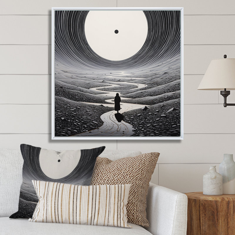 Desert Mirage Iii IV - Landscapes Canvas Prints, H 30 po x l 30 po x P 1 po, Cadre flottant blanc