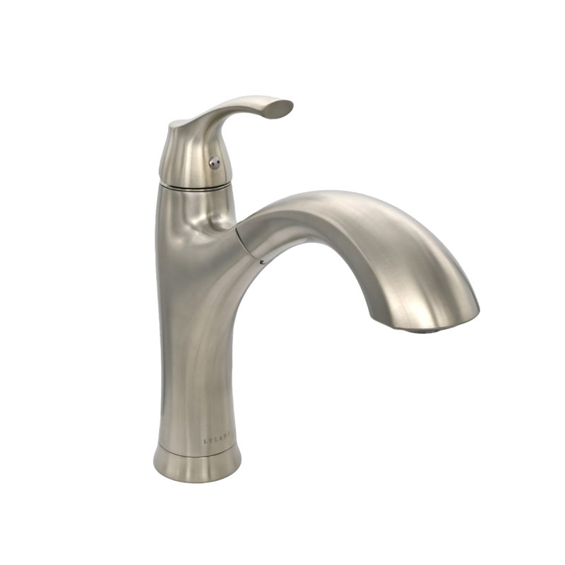 Lulani Maldives Pull Out Single Handle Kitchen Faucet, Brushed Nickel