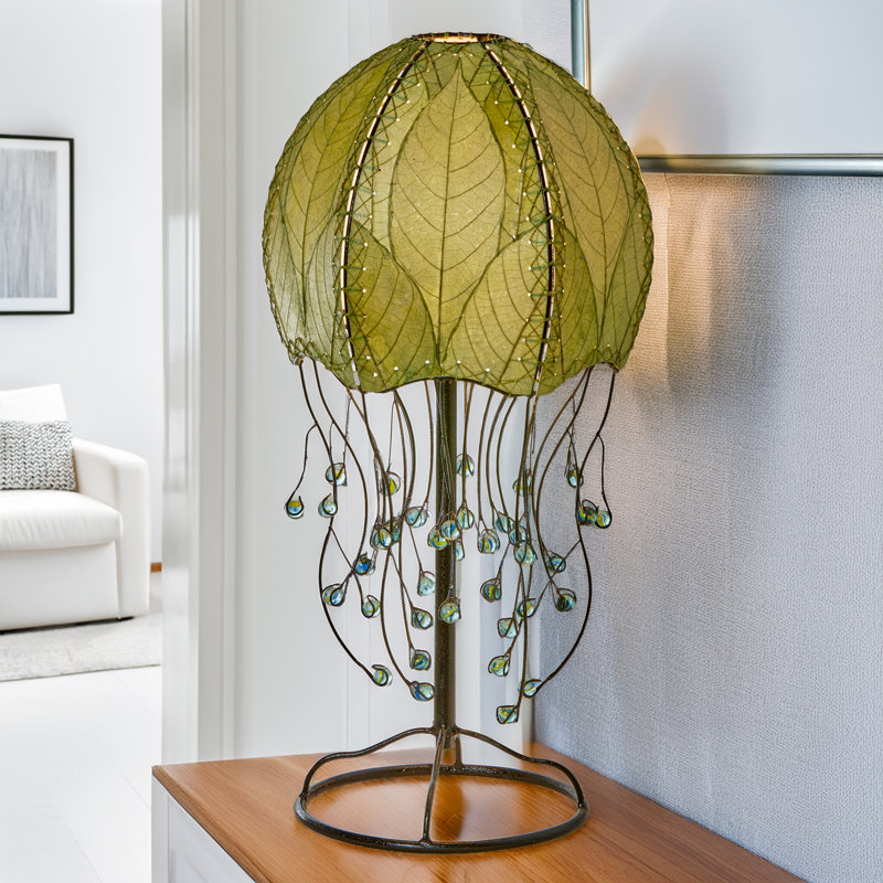 Lampe de table noire 24 "Vestfold, Vert