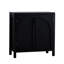 Armoire d'appoint noire avec portes