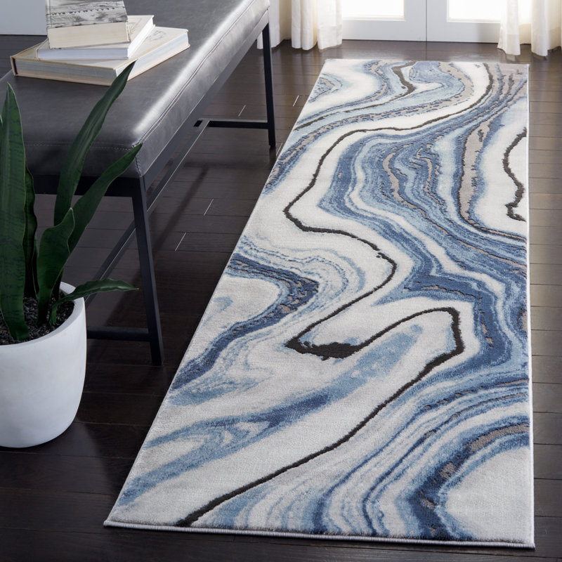 Ahanu Abstract Area Rug, Runner 69 x 244 cm