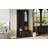 Elegant Free Standing Hall Tree Set of 2, Multifunctional 3-IN-1 Entryway Coat Rack with Black Retro Handles, Seating Bench with Storage Drawers for Hallway, Living Room, White-1227576338