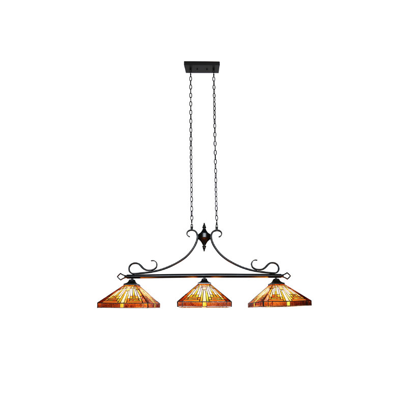 Luminaire suspendu 3 lumières Wilmot Mission