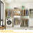96" Closet System with 4 Extendable Hanging Rods-1651130904