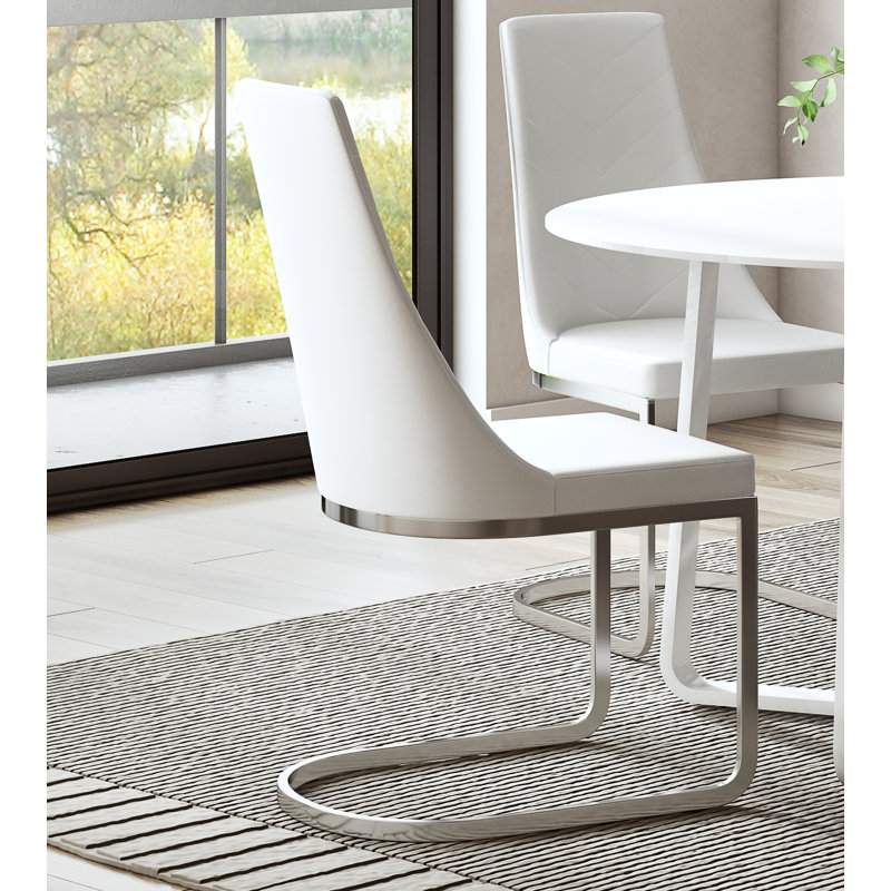 Janelle Upholstered Dining Chair, White