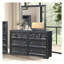 Commode 6 tiroirs avec miroir Pearson-130000401
