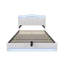 EU Double & Kingsize Smart Velvet Ottoman Storage Bed with Charging Ports, Upholstered Tufted Bed Frame with App-Controlled RGB LED Headboard & Lift Up Storage, Beige/Grey-486170909-486170914