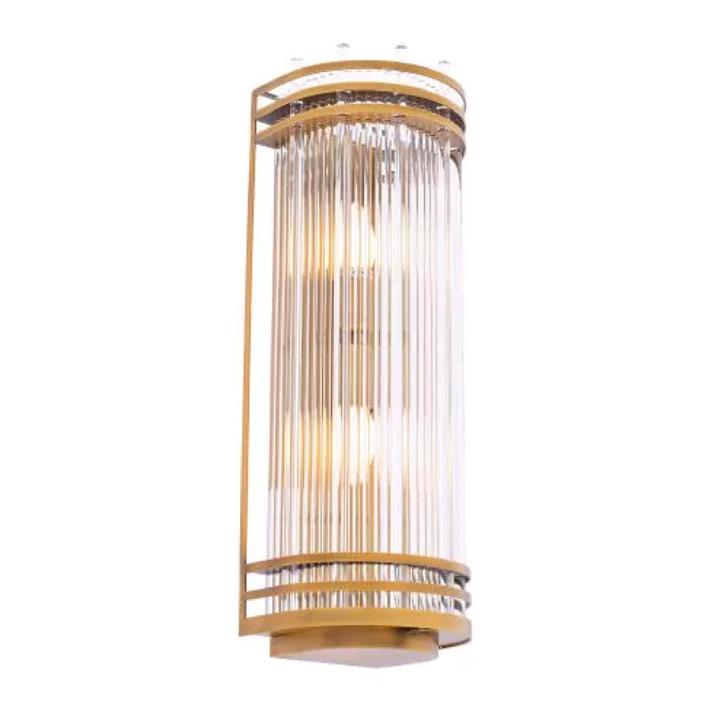 Gulf 2 - Light Flush Mounted Sconce, Antique Brass, 21" H x 7" W x 6" D