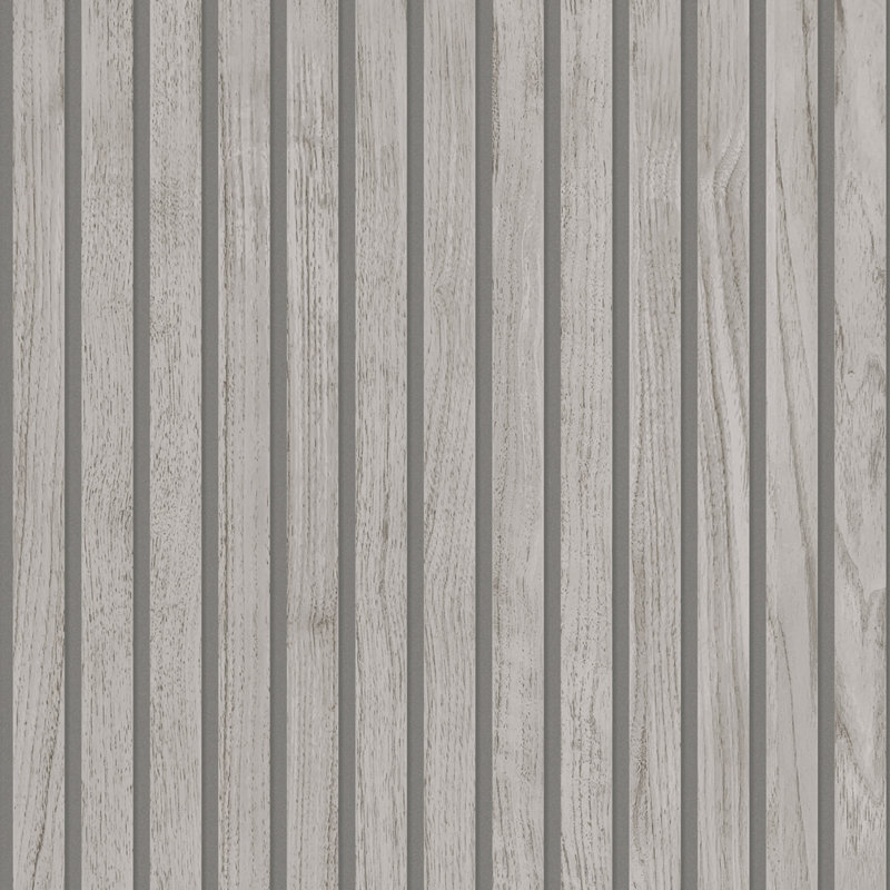 Papier peint bois Panacée, Gris