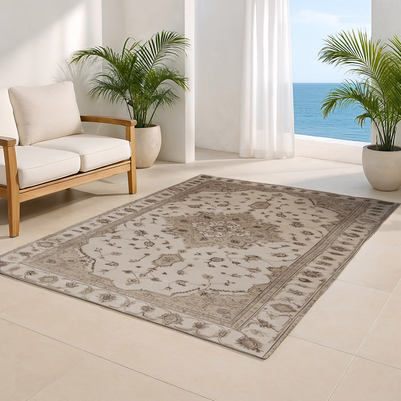 Tapis intérieur et extérieur Tabriz, Rectangulaire 3 pi x 5 pi