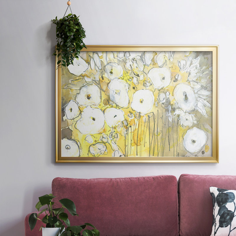«Heirloom Treasure I», peinture sur toile encadrée, H 14 po x l 20 po x P 1,5 po, Toile encadrée dorée avec coins fermés