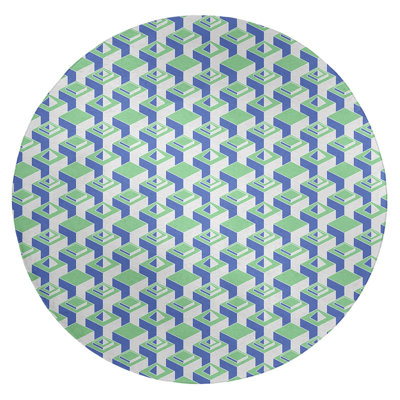 Tapis bleu/vert light skyscrapers