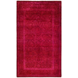 Overdyed One-of-a-Kind 3' 2" x 5' 4" Hand Knotted Area Rug