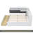 Wood  Platform Bed With Storage Headboard, Shelves And 2 Drawers,-1768264095-1768264092