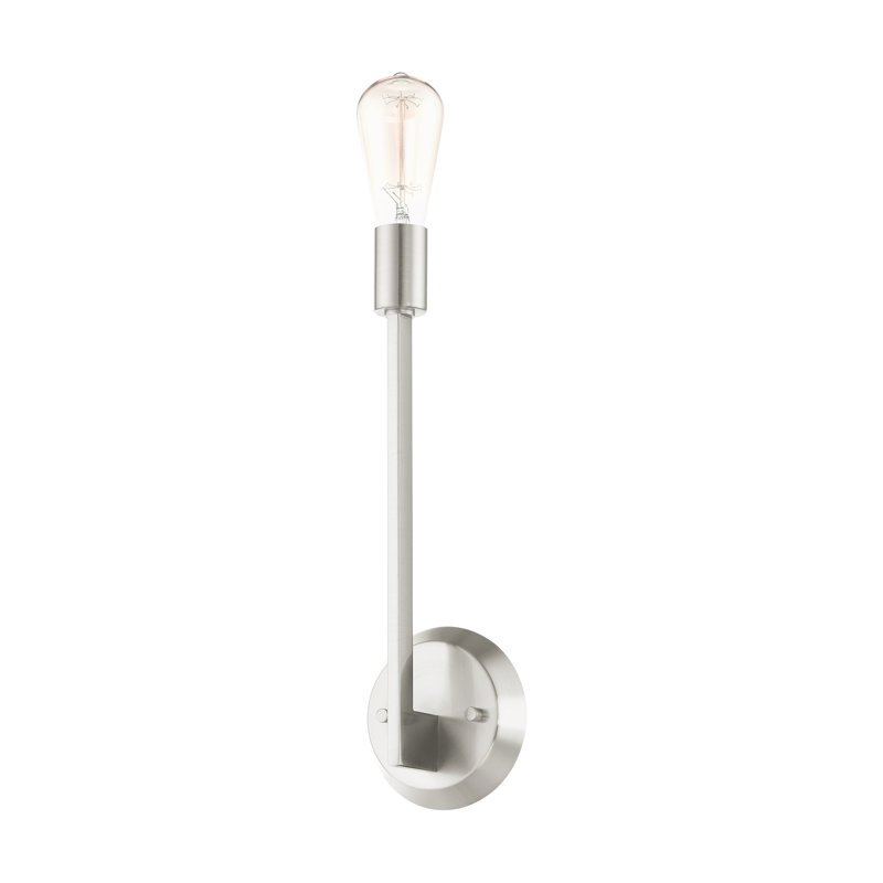 Applique murale articulée à 1 lumière Adriano, Nickel brossé