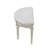 Curved Fabric Upholstered Bench