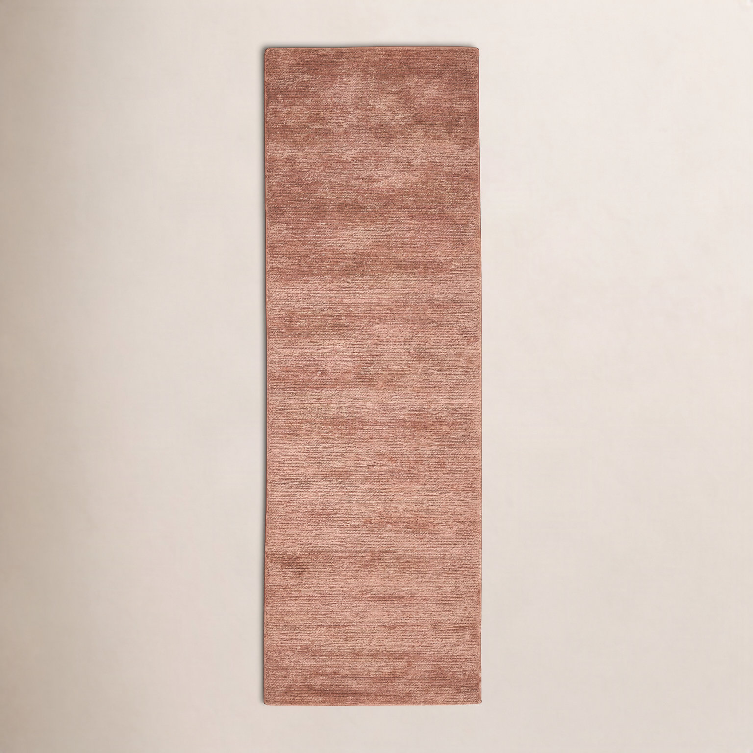 Cliona Solid Hand-Tufted Wool Jute Rug, Runner 2'6" x 8'