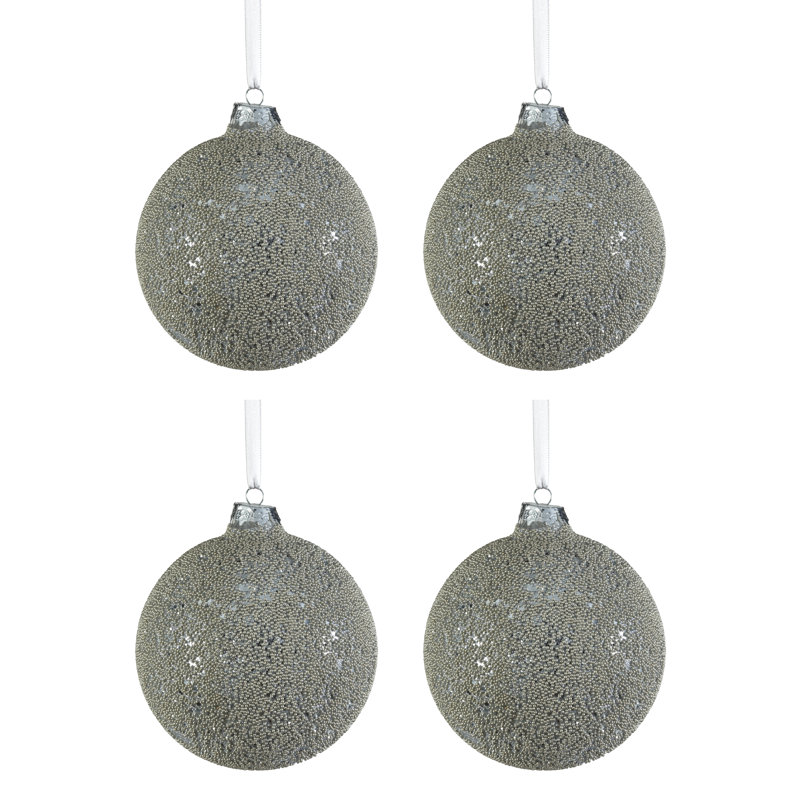 Ornement boule Hendrixson The Holiday Aisle®, Argent