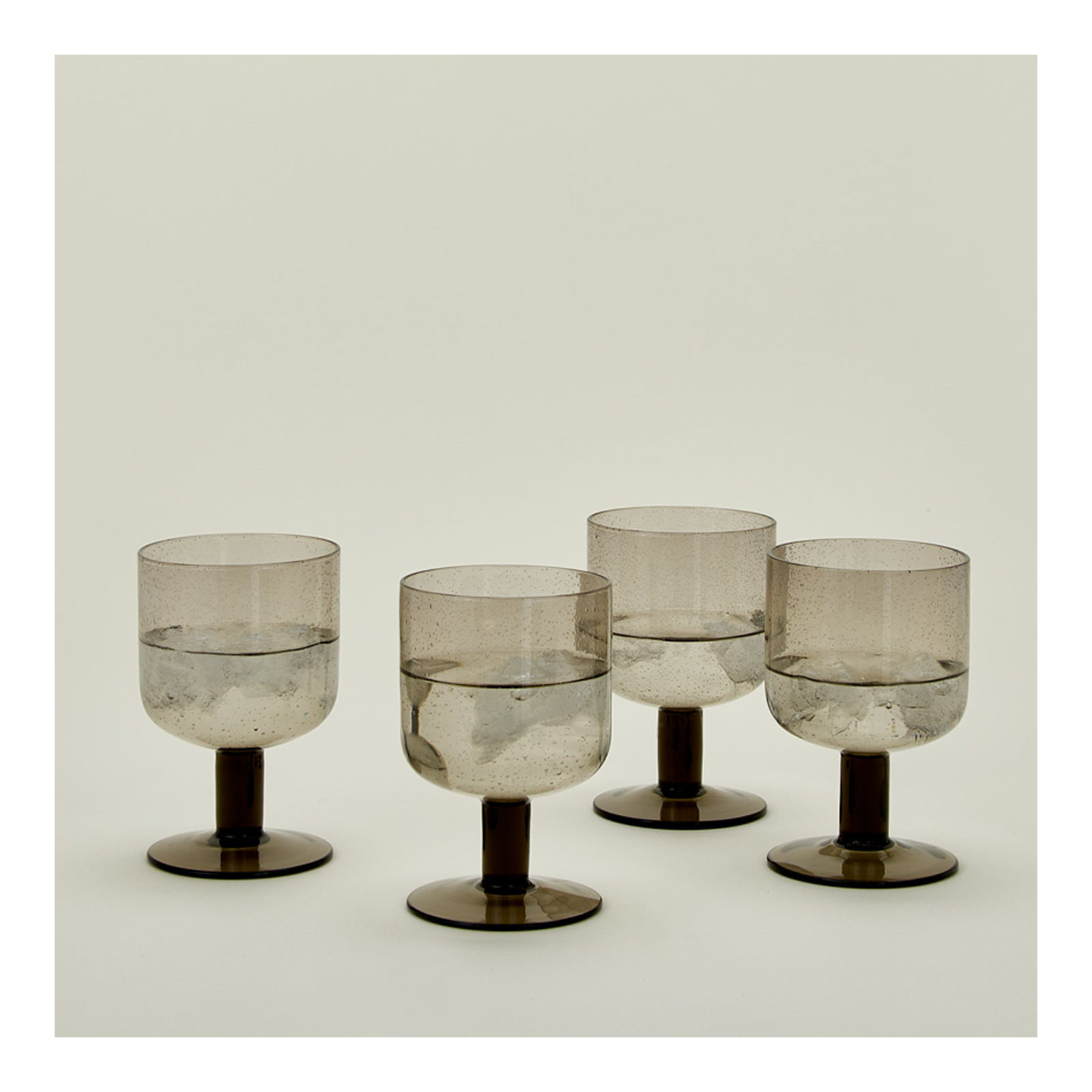 Simple 12oz. Wine Glass Set, Smoke