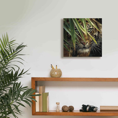 Ebern Designs «Tiger Eyes» par Collin Bogle, art mural sur toile