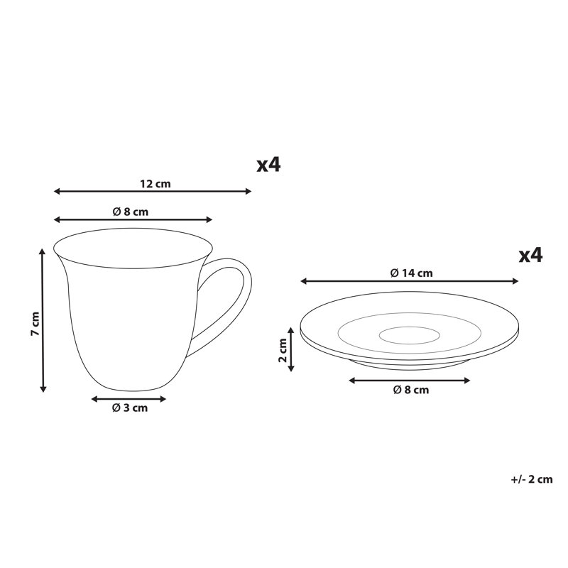 Handmade Porcelain Teacup and Saucer