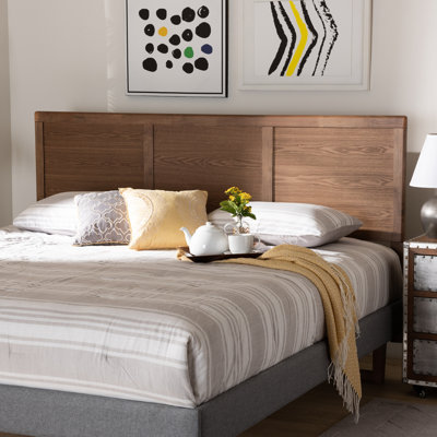 Drucill Solid Wood Panel Headboard