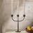 Iron Tabletop Candelabra