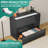 Queen Size Murphy Chest Bed with Drawer and Charging Station, Farmhouse Wood Space-Saving Hidden Folding Beds Chest, Multifunctional Storage Cabinet Bed-1007602338-1019600932