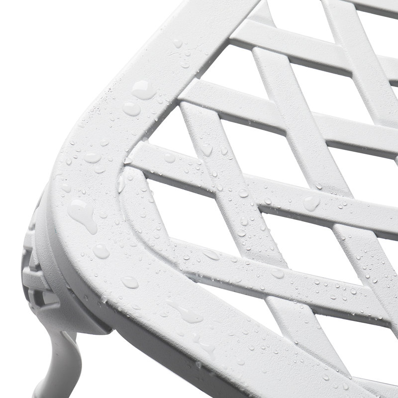 Chaise longue inclinable 48,4 po Bauder, Blanc