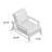 Croquet Teak Recliner Chair - Natural Teak-831153321-831153939-831153371